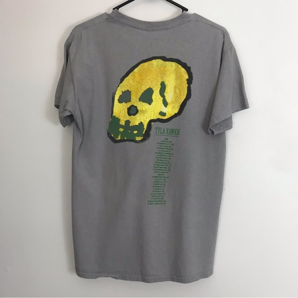Tyla Yaweh High Concert Tour Merch Gray Tee Tshirt Top Short Sleeve Sz Medium - Picture 3 of 7